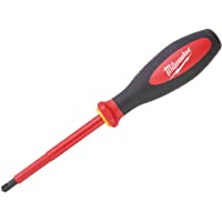 Milwaukee 932464058 VDE - Destornillador ranurado-Pozidriv SL-PZ2 x 100 mm- color rojo
